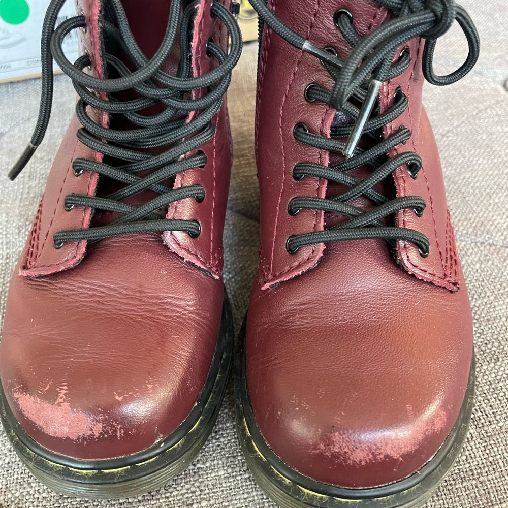 Toddler size 10 Ruby Red Doc Martens